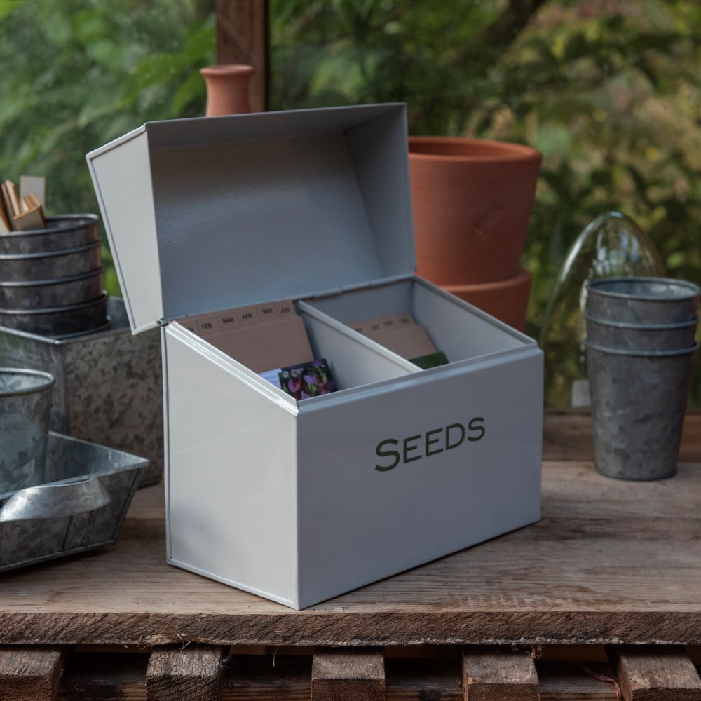 Calendar seed storage box