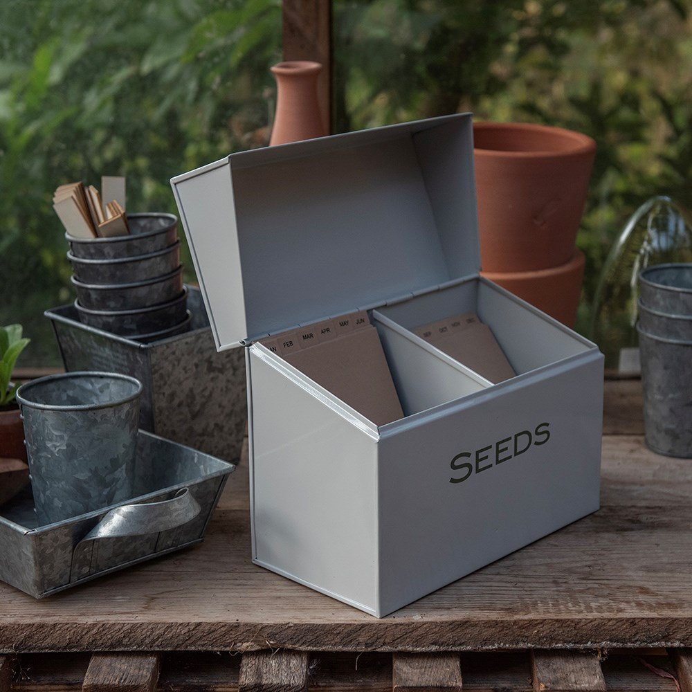 Calendar seed storage box