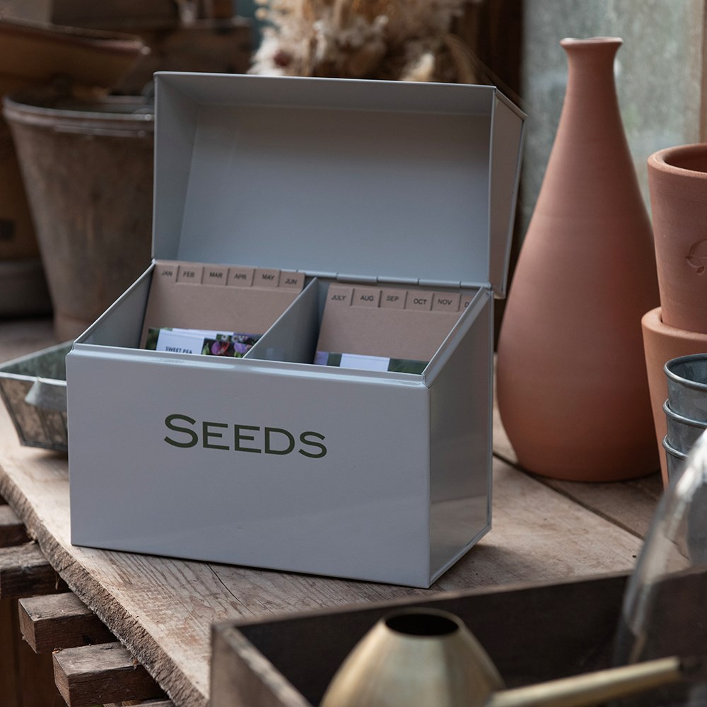 Calendar seed storage box