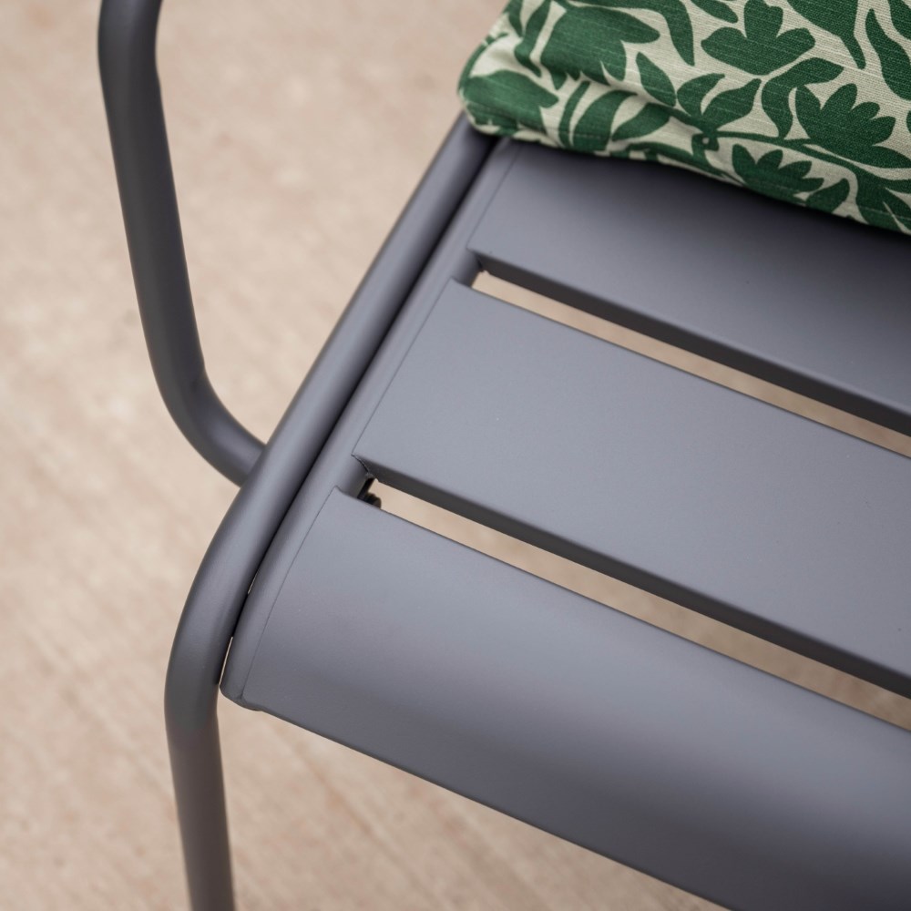 Grey foldable bistro set