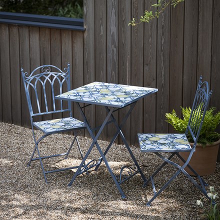 Lemon tile bistro set