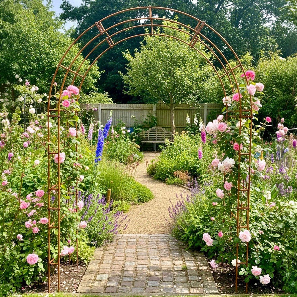Rose garden arch - rust