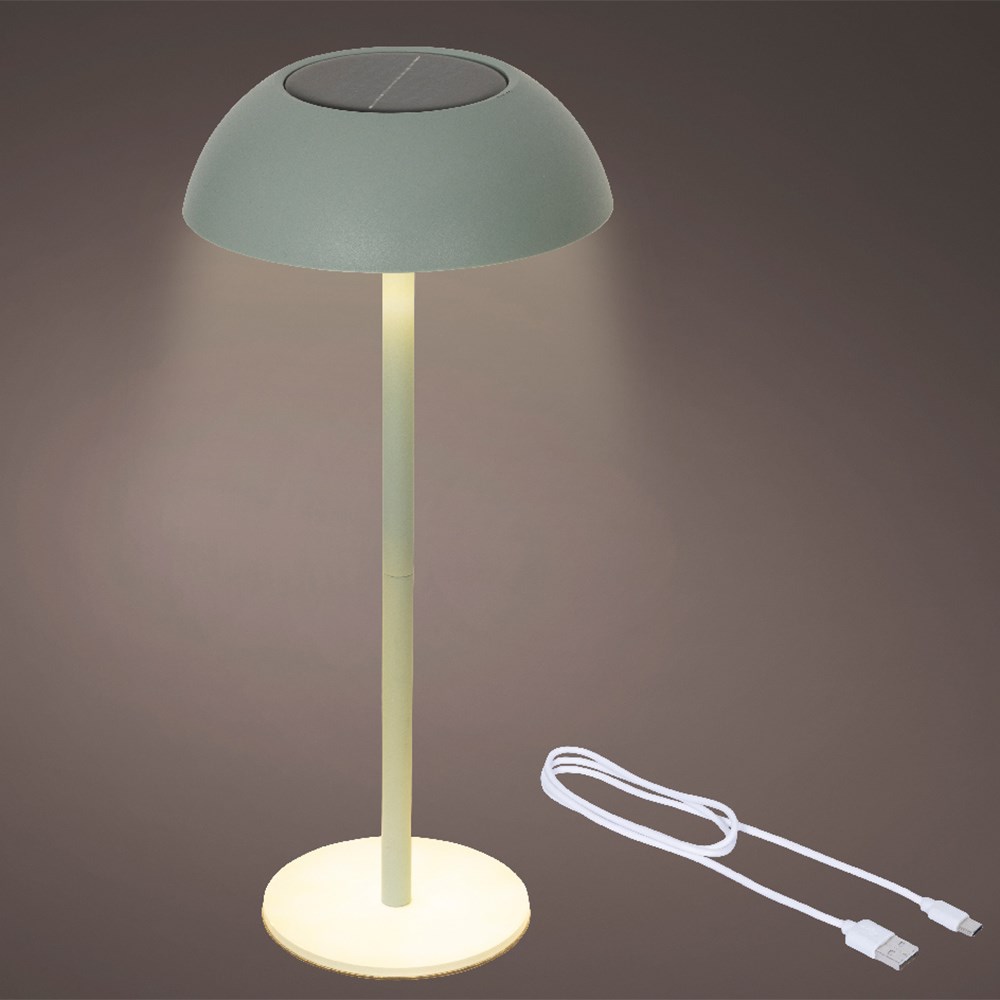 Solar table light - green