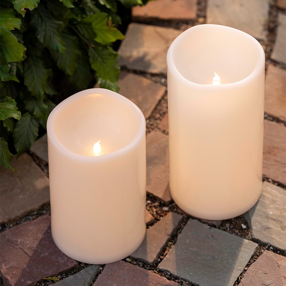 LED column candle - cream