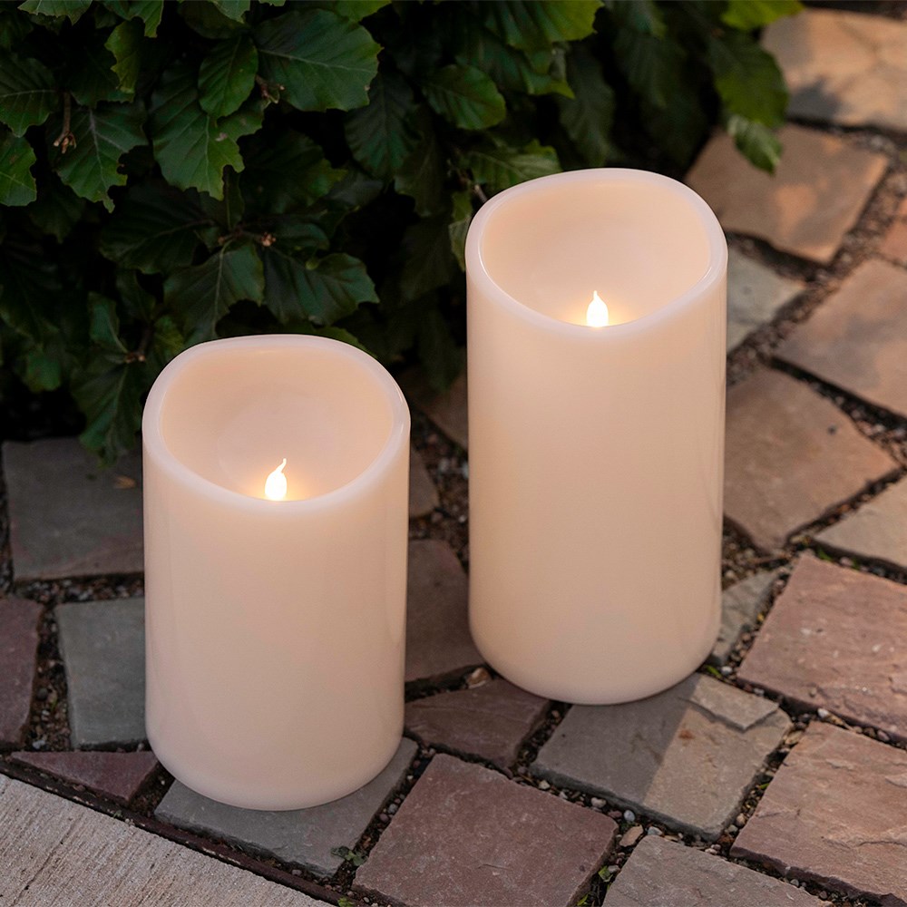 LED column candle - cream