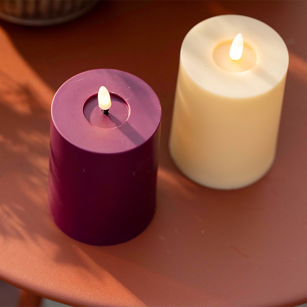 LED candle - cream