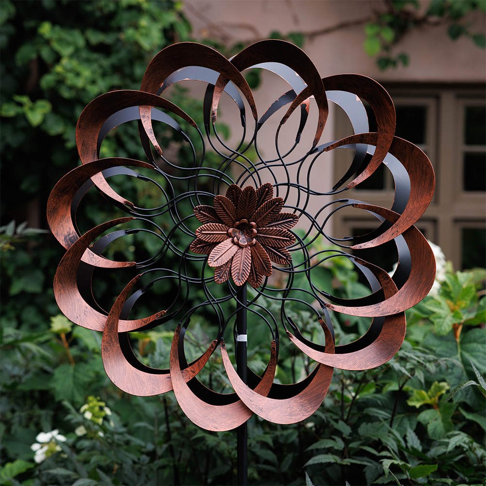 Peony wind spinner - set of 2