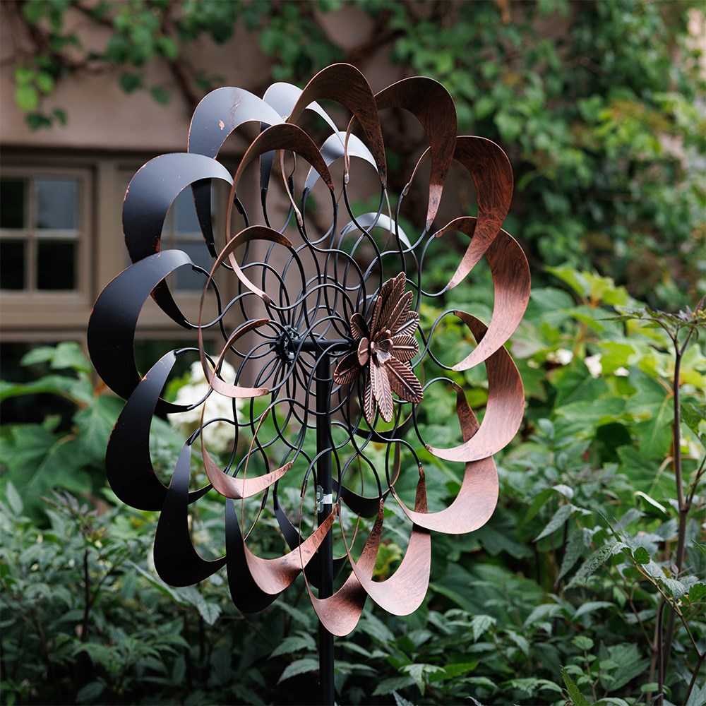 Peony wind spinner - set of 2