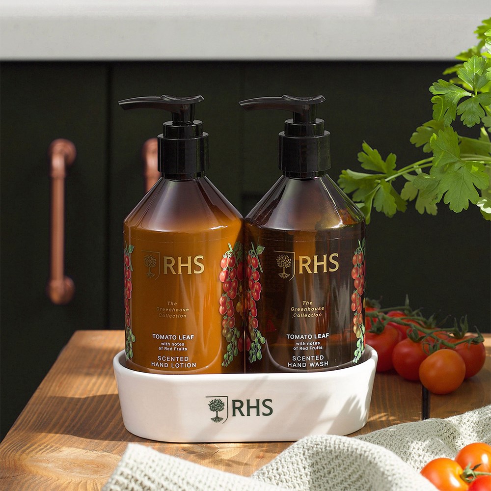 RHS Greenhouse hand care caddy gift set