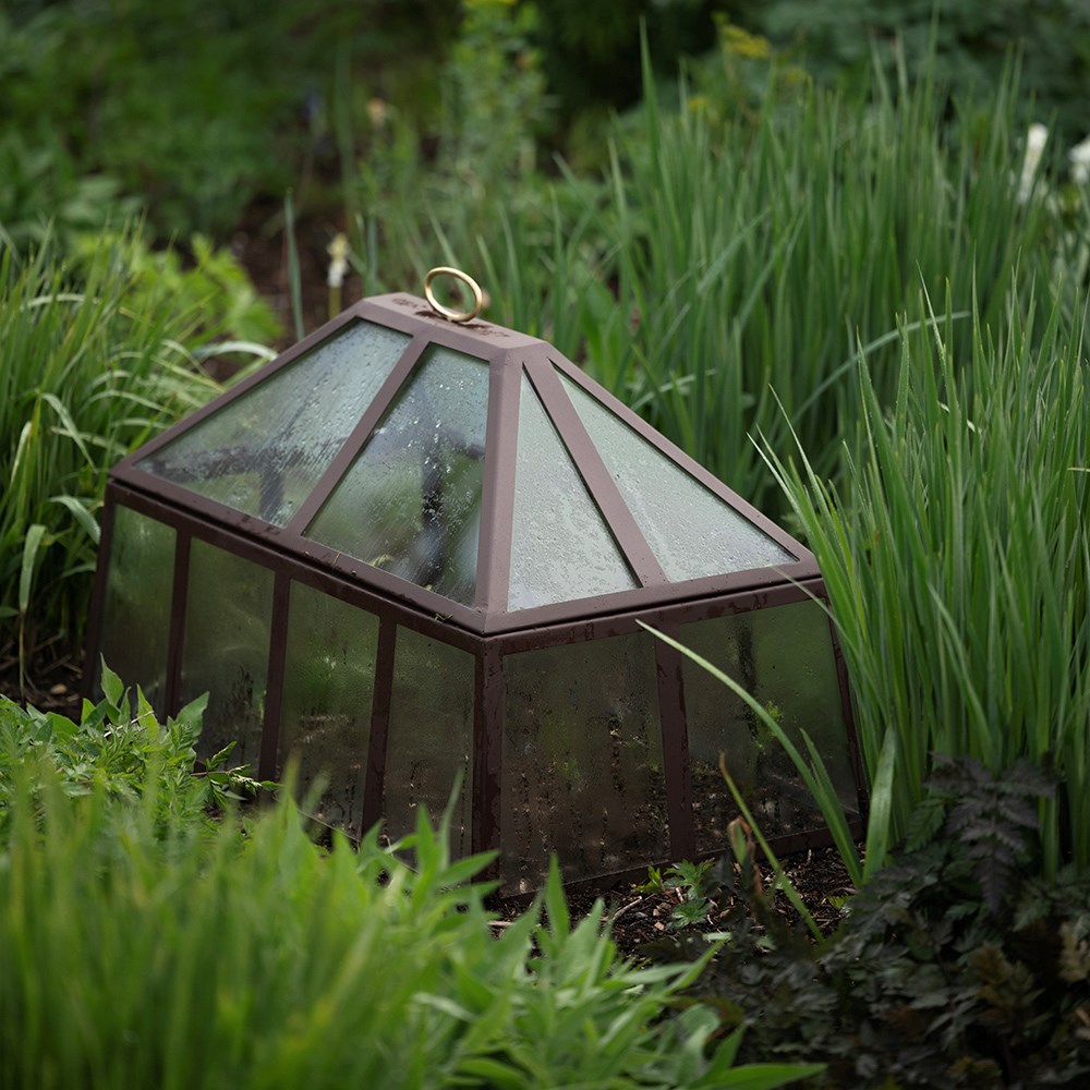 Rectangular Victorian cloche - dark chestnut