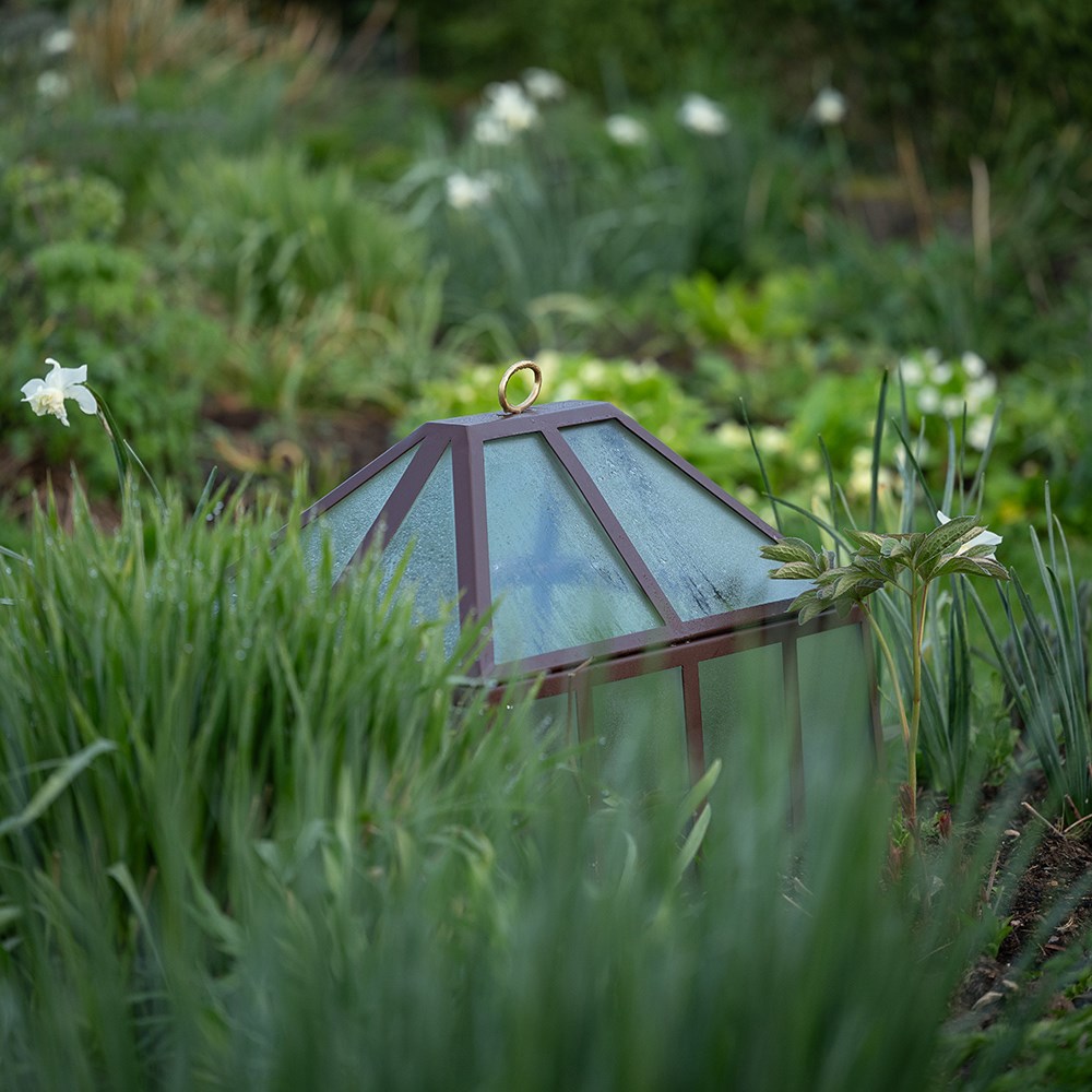Rectangular Victorian cloche - dark chestnut