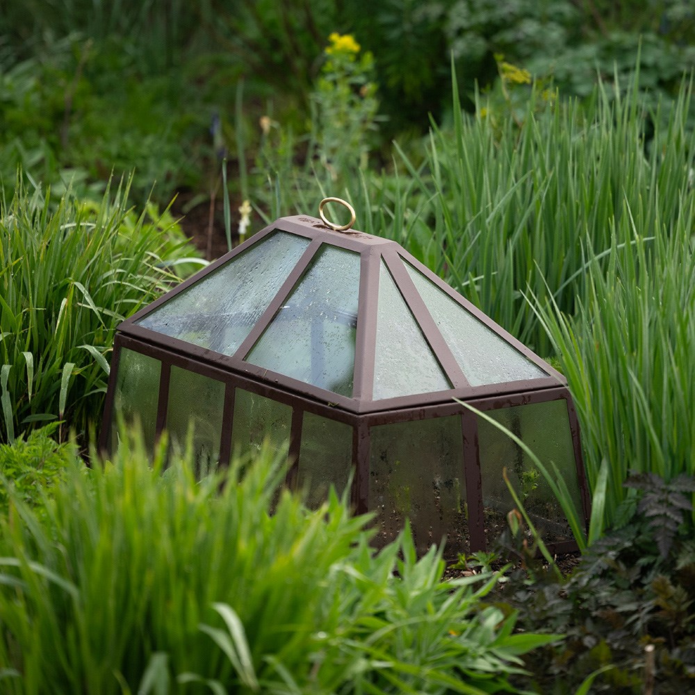 Rectangular Victorian cloche - dark chestnut