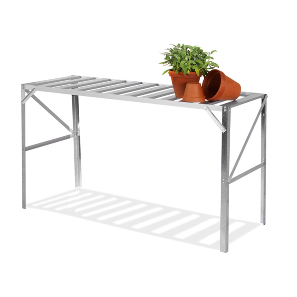 Premium greenhouse staging - silver
