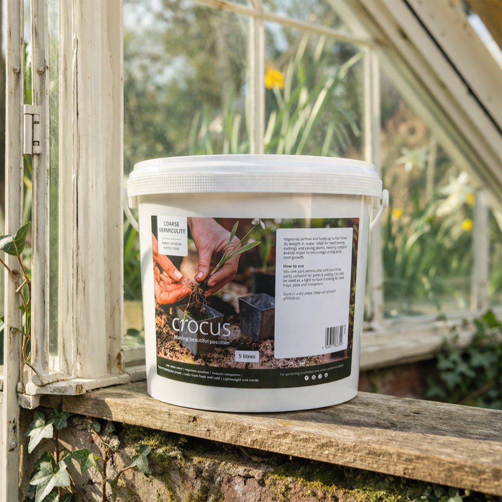 Horticultural coarse vermiculite tub