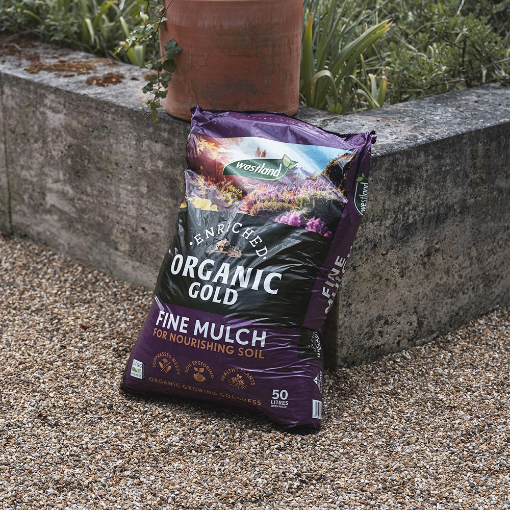 Organic gold fine mulch
