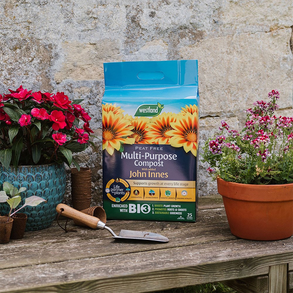 Peat-free multi-purpose compost & John Innes mini bale