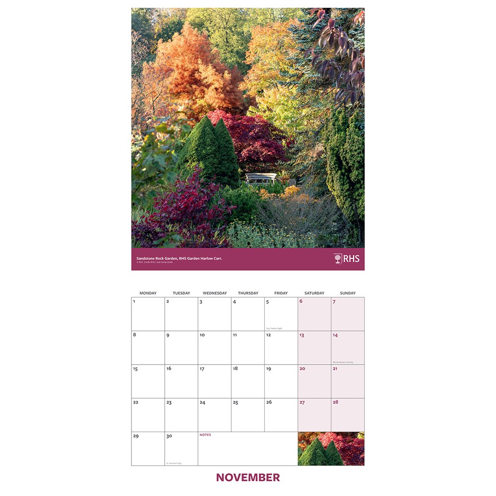 RHS 2027 square calendar