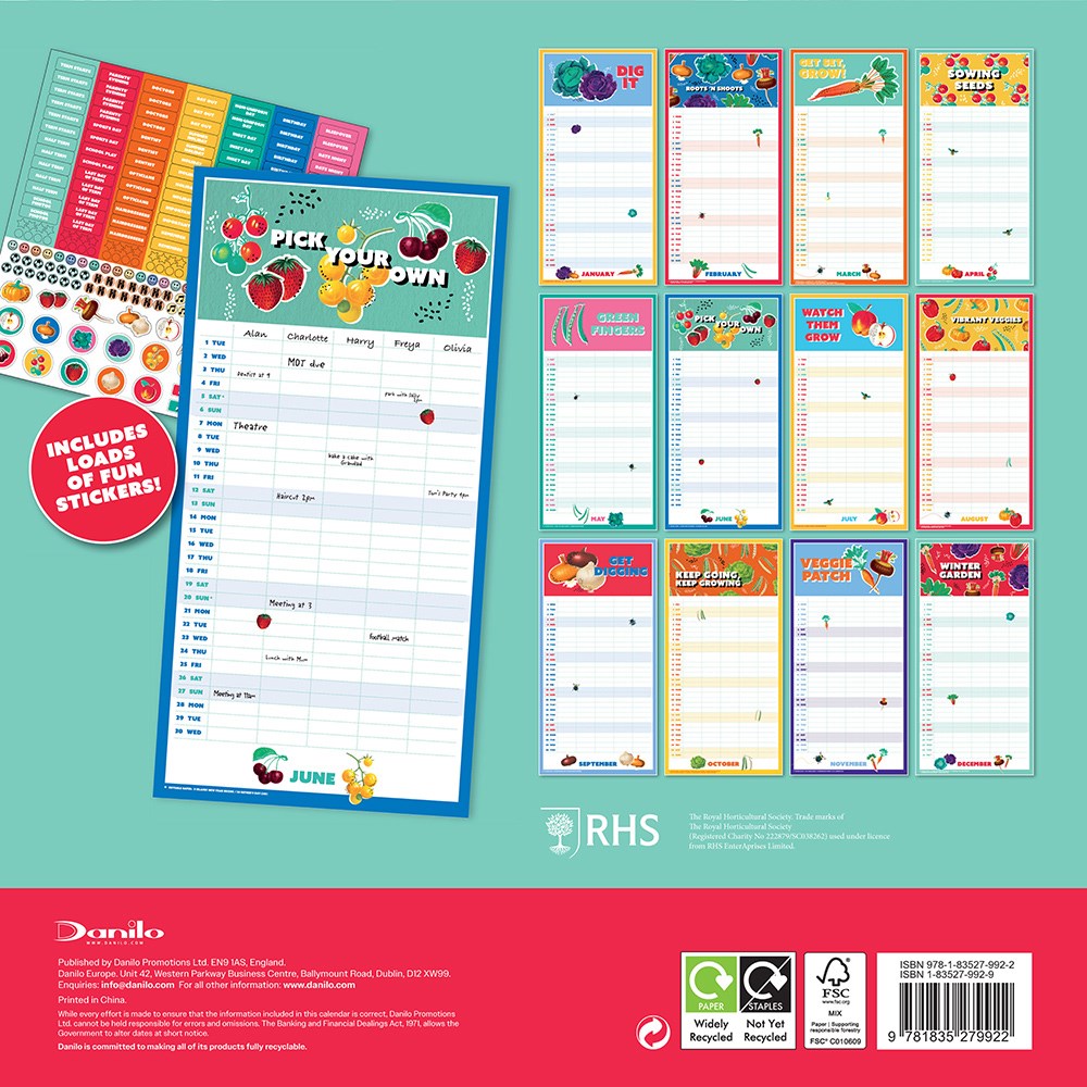 RHS 2027 family organiser calendar