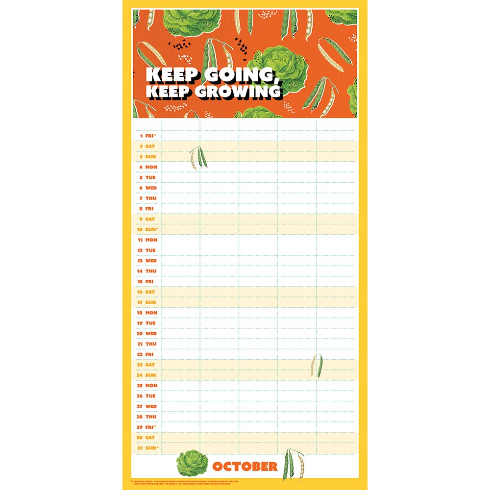 RHS 2027 family organiser calendar