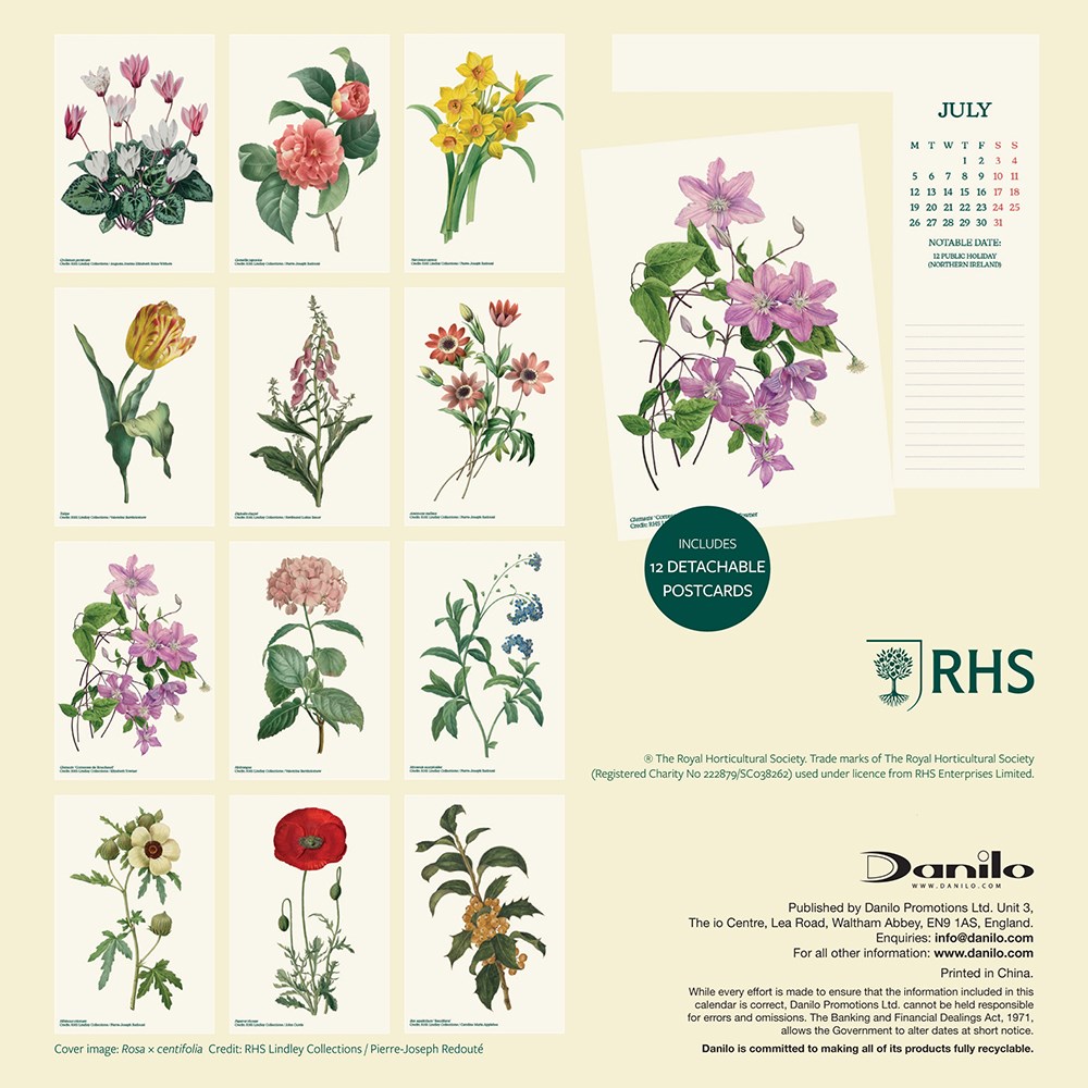RHS 2027 desk easel calendar