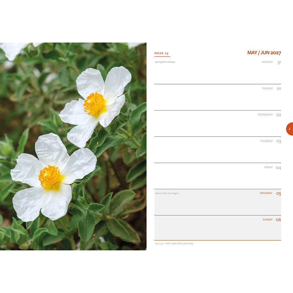 RHS 2027 A5 diary