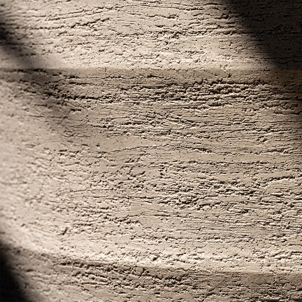 Rippled egg pot - sand