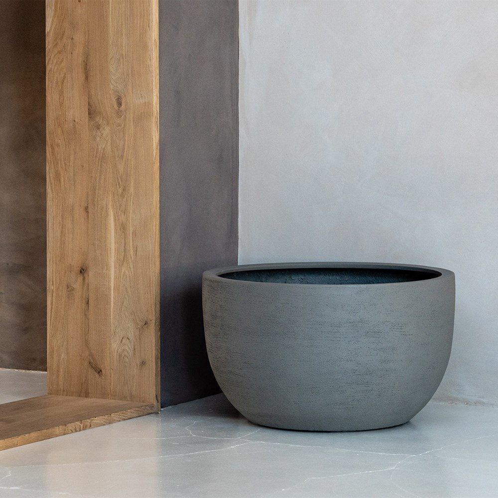 Mondo bowl planter - clay