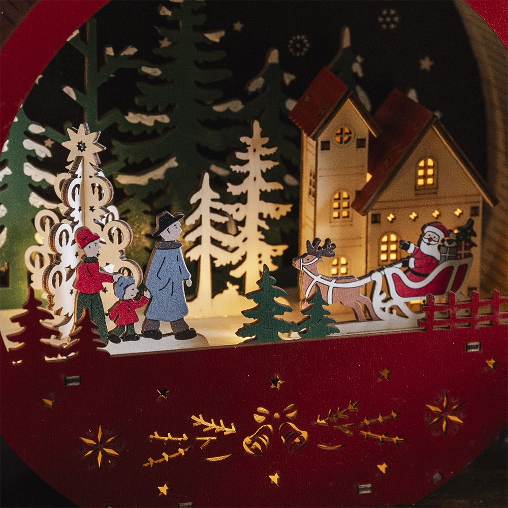Light up village scene