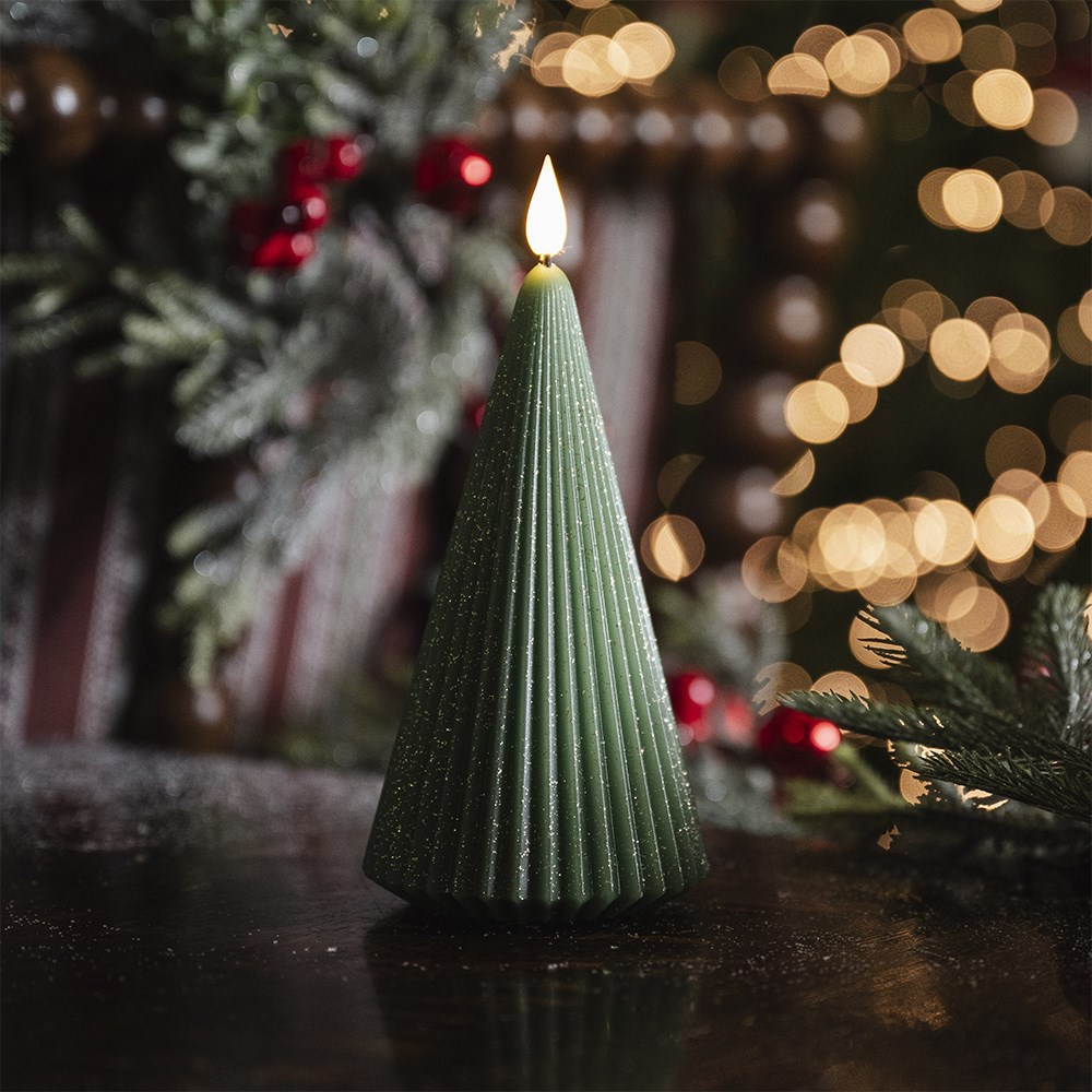 Tree shaped LED candle