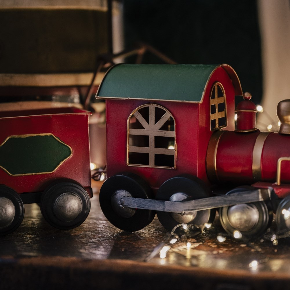 Metal Christmas train
