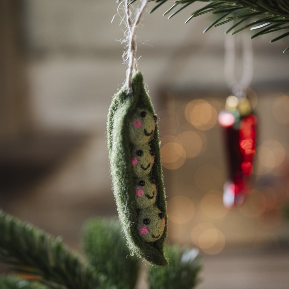 Felt peas in a pod