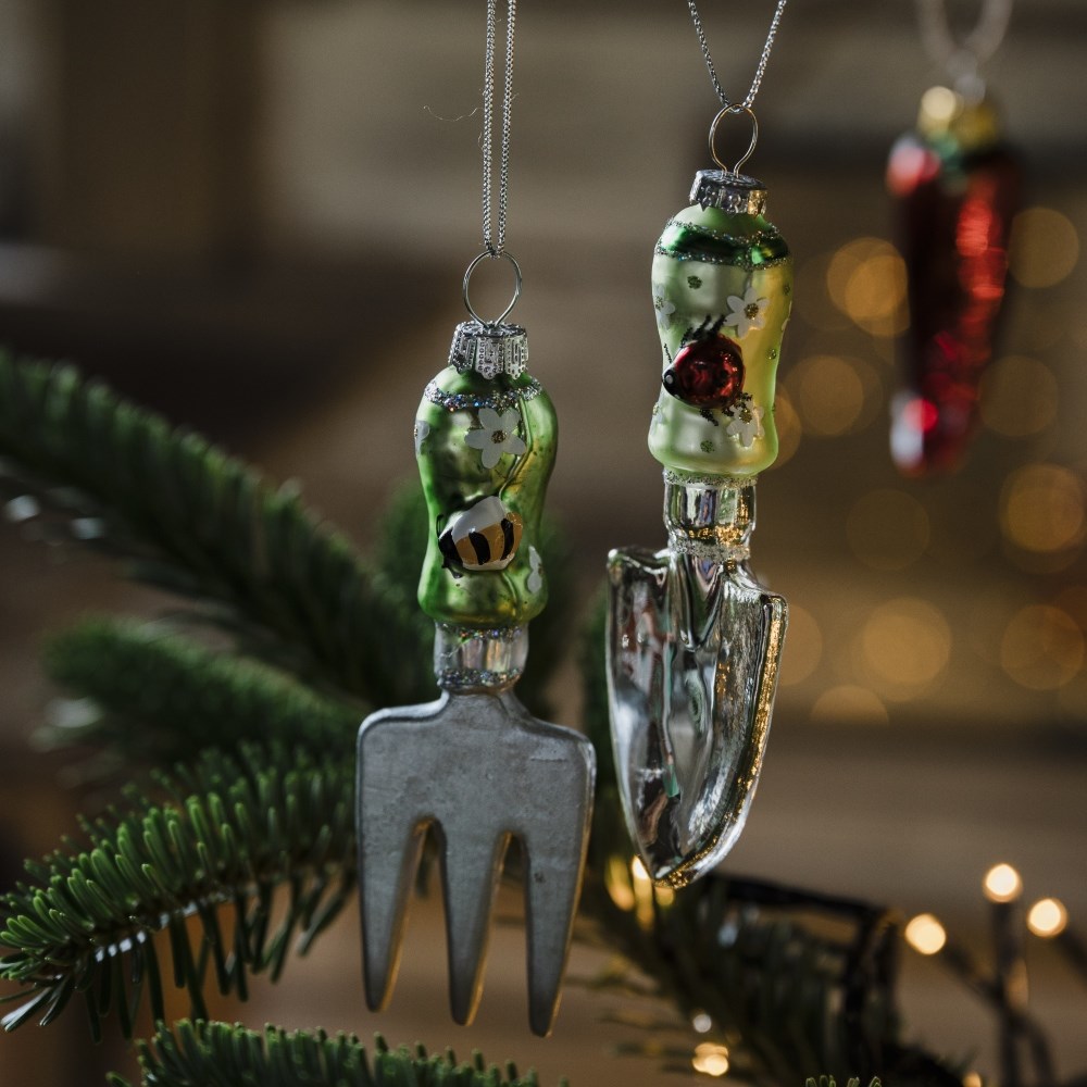 Garden fork & trowel bauble