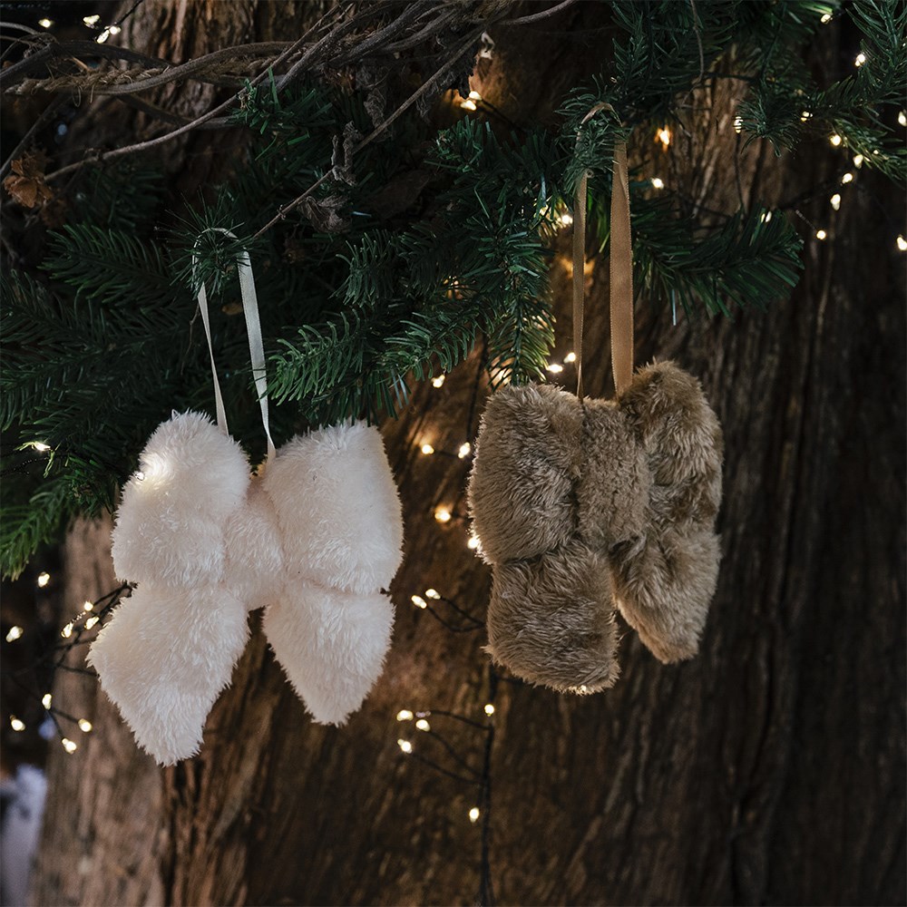 Faux fur bow