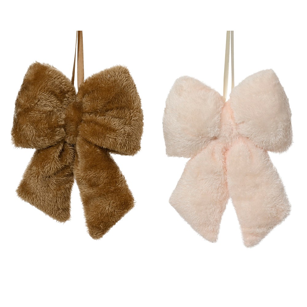 Faux fur bow