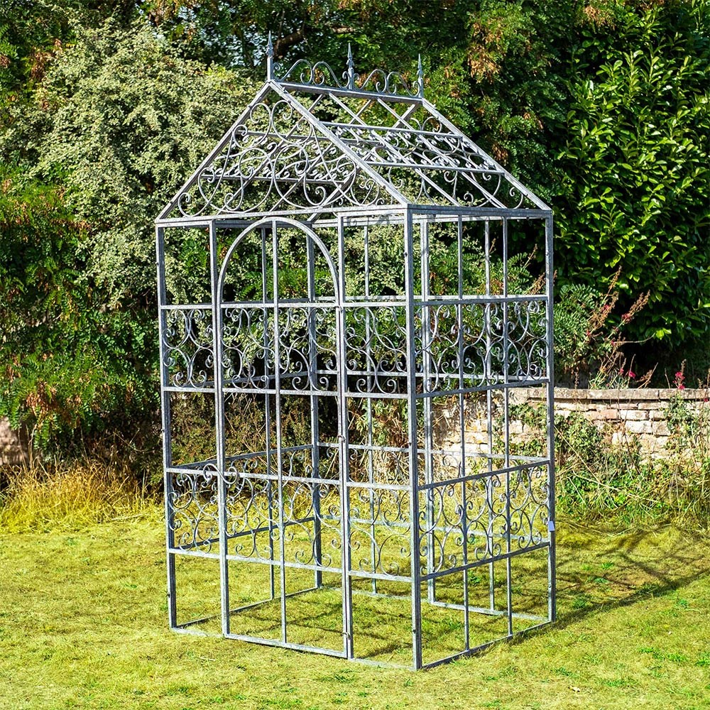 Victorian glasshouse half frame - grey