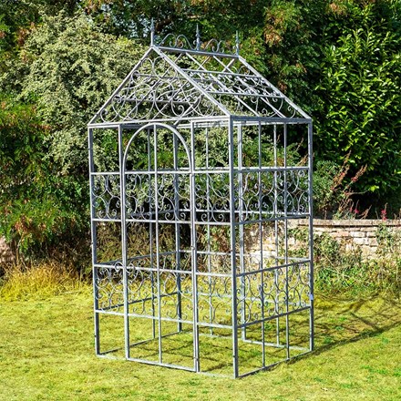 Victorian glasshouse half frame - grey