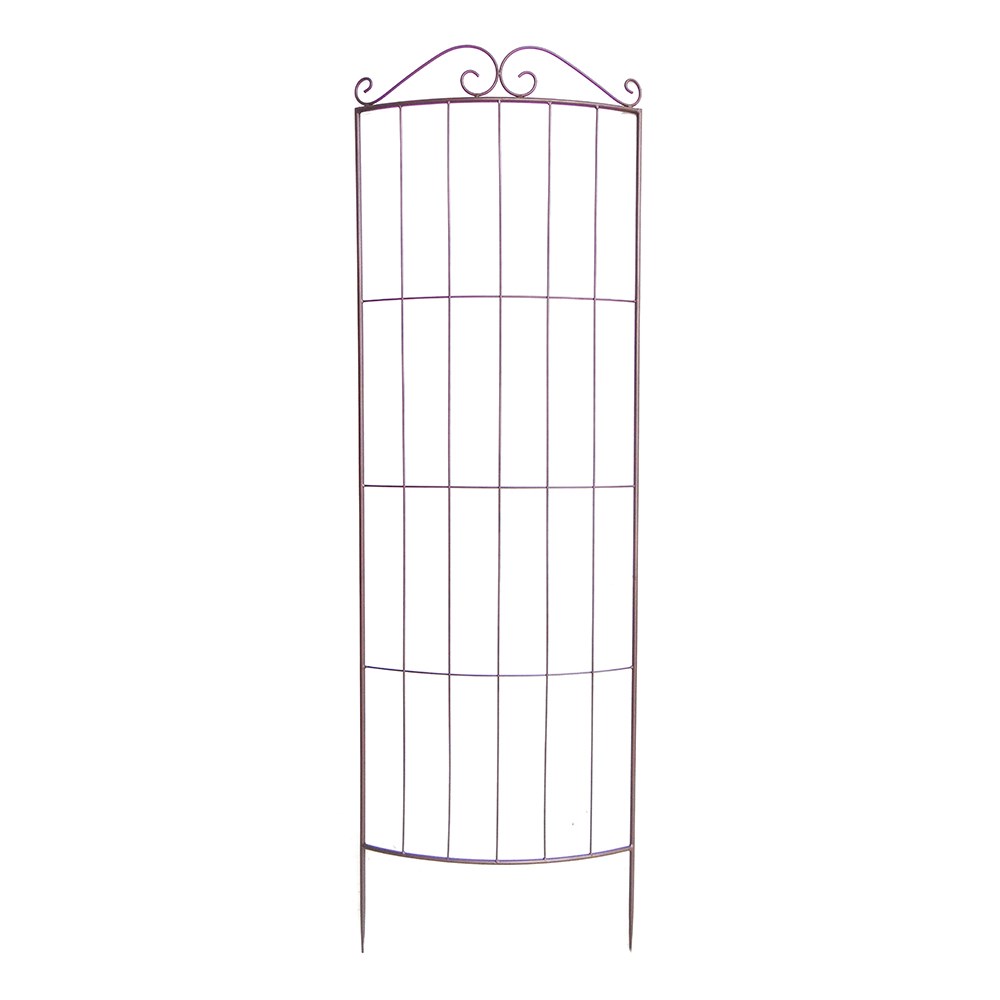 Large curved plant trellis - rust