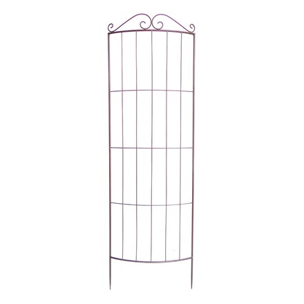 Large curved plant trellis - rust