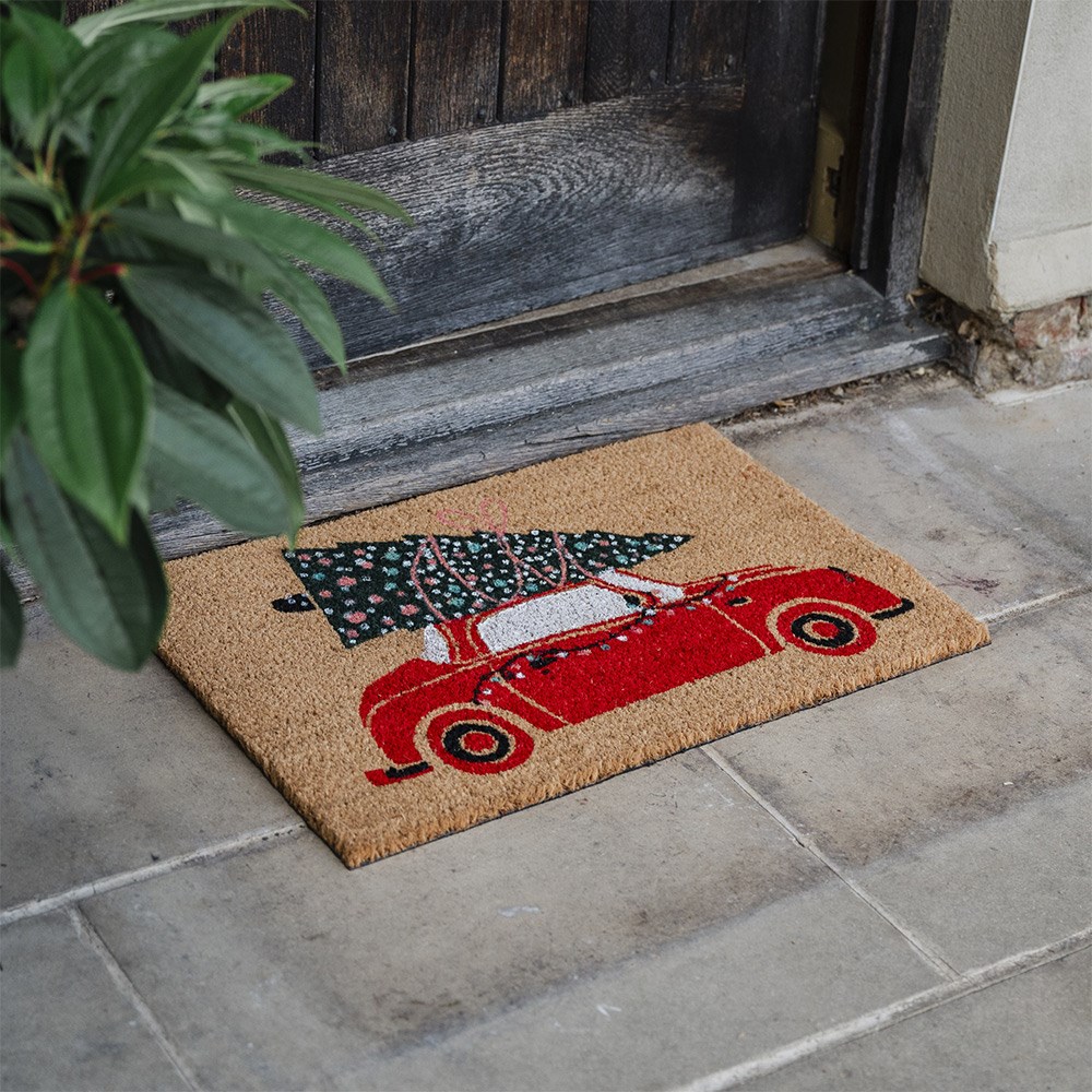 Christmas car doormat