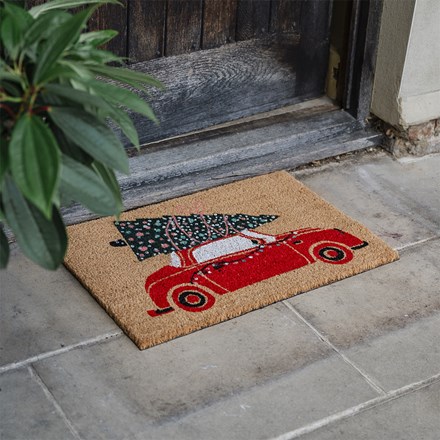 Christmas car doormat