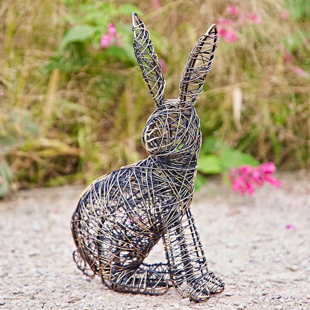 Wire hare ornament