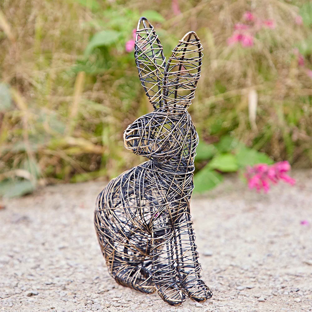 Wire hare ornament