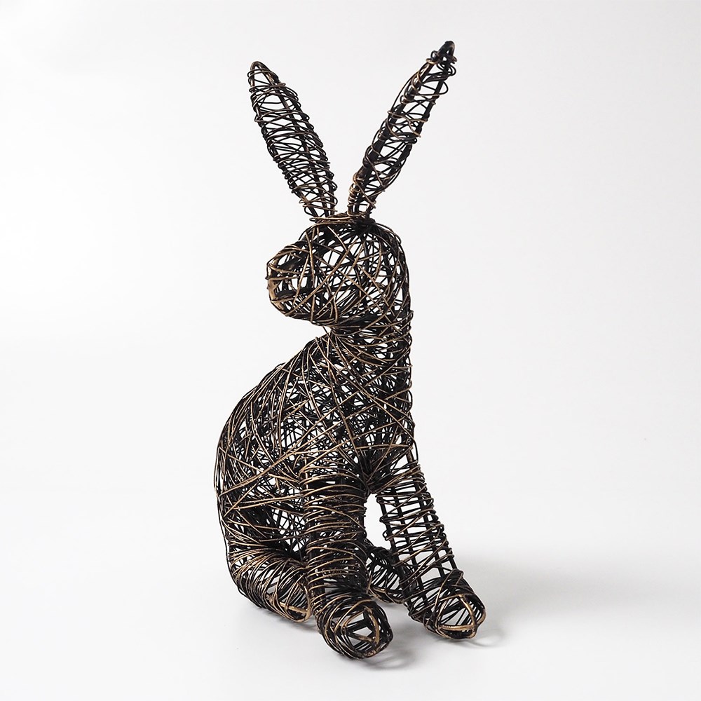Wire hare ornament