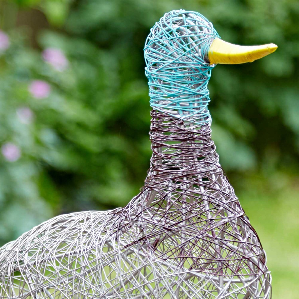 Chubby duck wire ornament