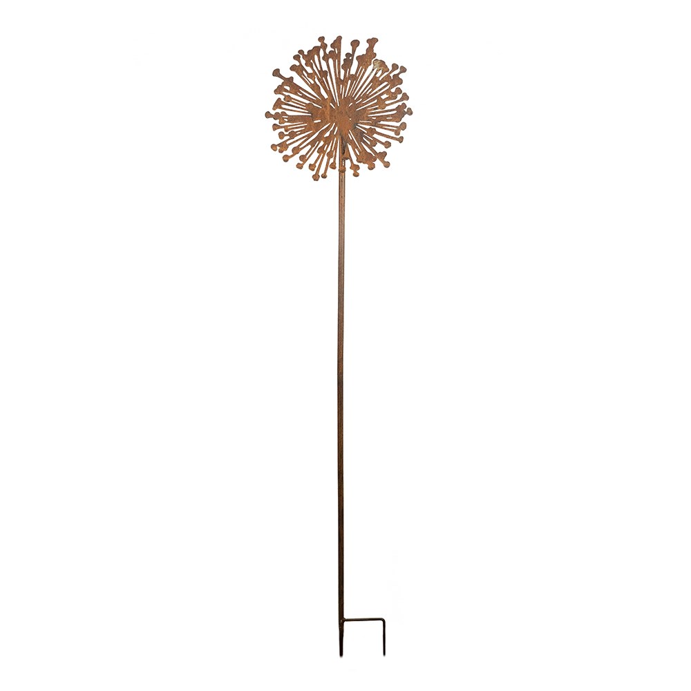 Allium silhouette stake - rust