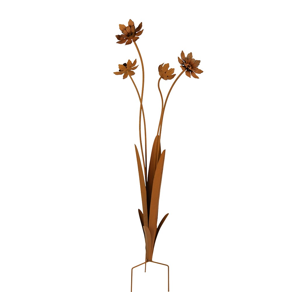 Cluster rust flowering stake