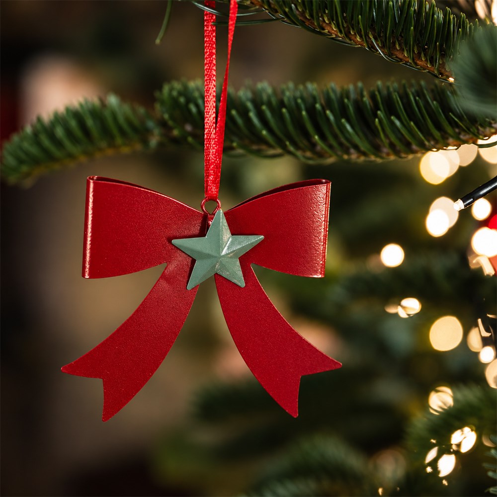 Metal bow decoration