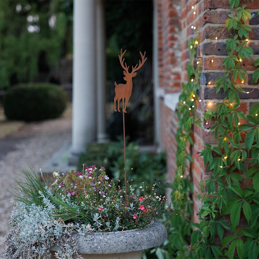 Rusty deer stake