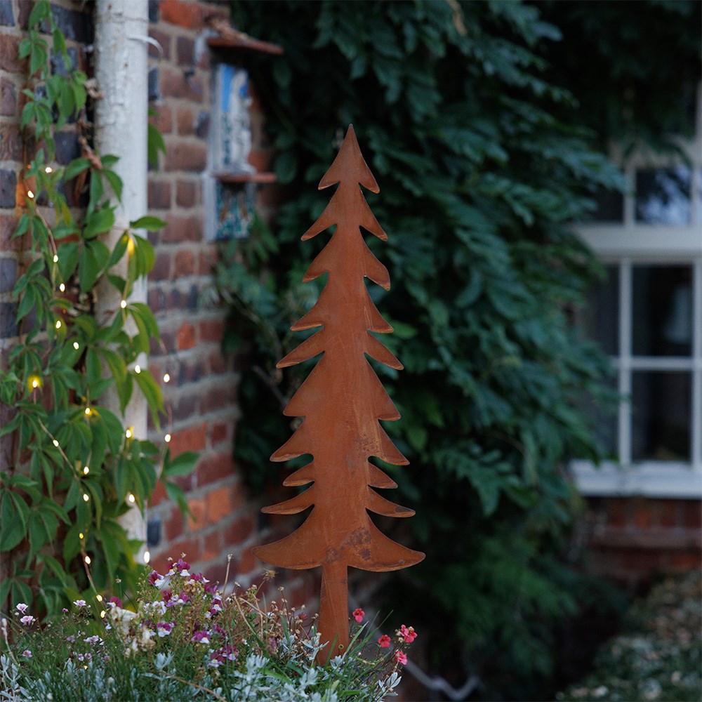 Rusty tree stake