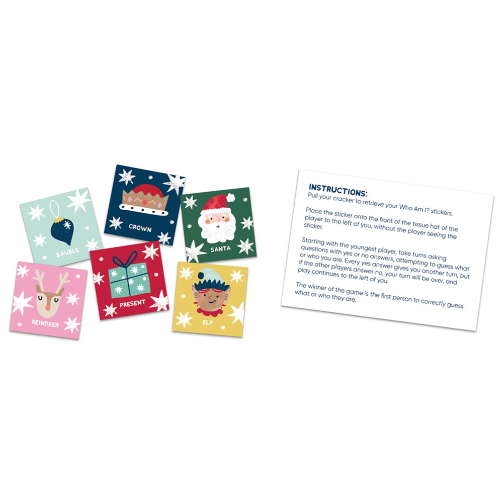 Who am I crackers - box of 6